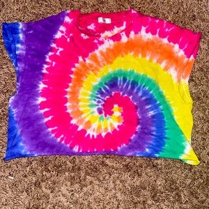 Tie dye crop shirt
